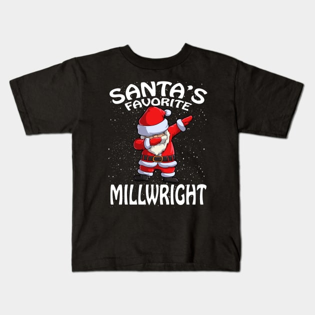 Santas Favorite Millwright Christmas Kids T-Shirt by intelus